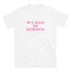 Women In Science Distressed T- Shirt Chemistry Biology Student Teacher Gift Tee