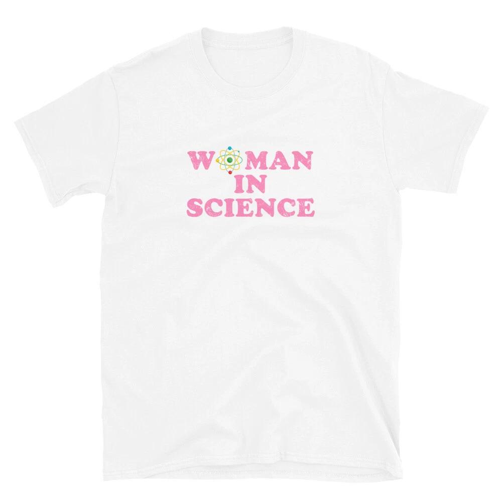 Women in Science Distressed T- Shirt Chemistry Biology Student Teacher Gift Tee 4XL