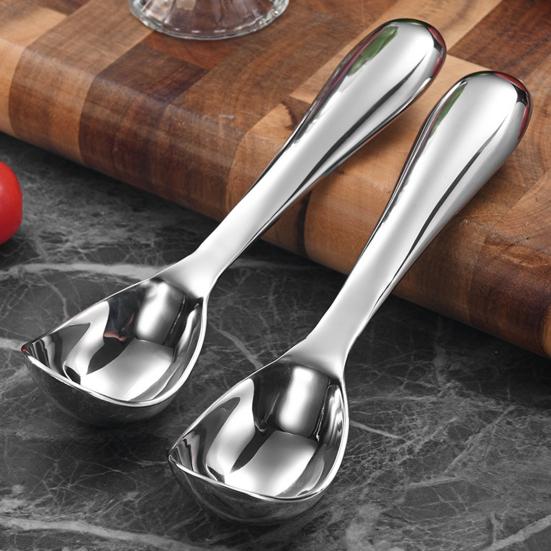 Stainless Steel Ice Cream Scoop Multi-Function Melon Baller for Fruit Desserts Ergonomic Handle Rust-Resistant Dishwasher Safe Kitchen Tool for Home