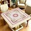 Tapis de Table de Mahjong Antidérapant Style Rétro pour un Jeu Silencieux