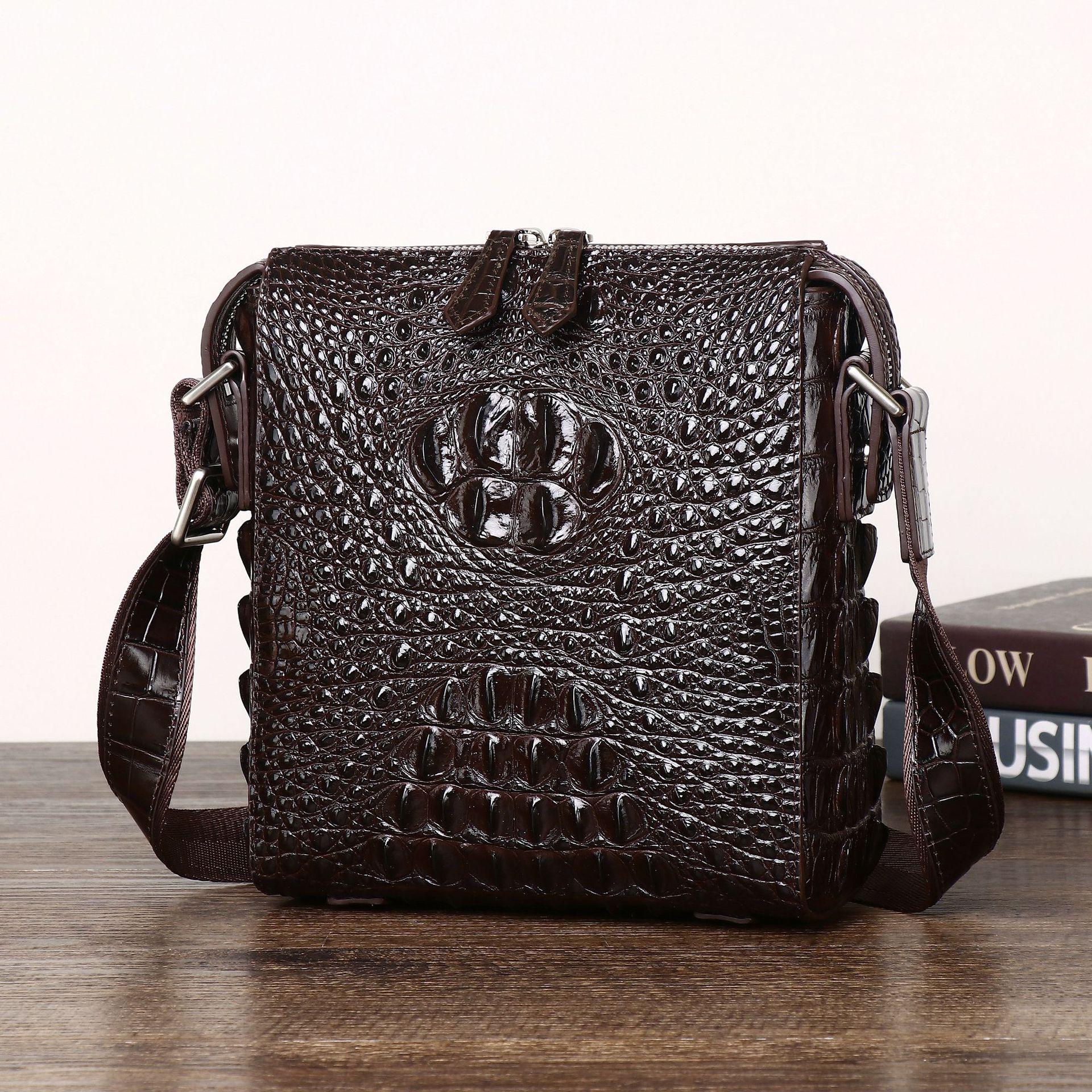 New Crocodile Bone Pattern Men`s Single