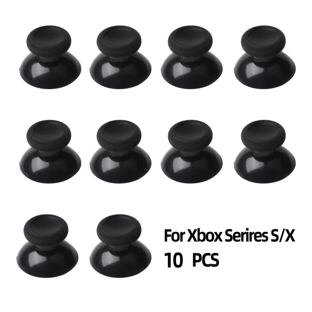 10pcs Replacement Analog Thumbstick Thumb Stick for Xbox One Xbox Series S X Controller Black Silicone Thumbstick Grips Caps Set