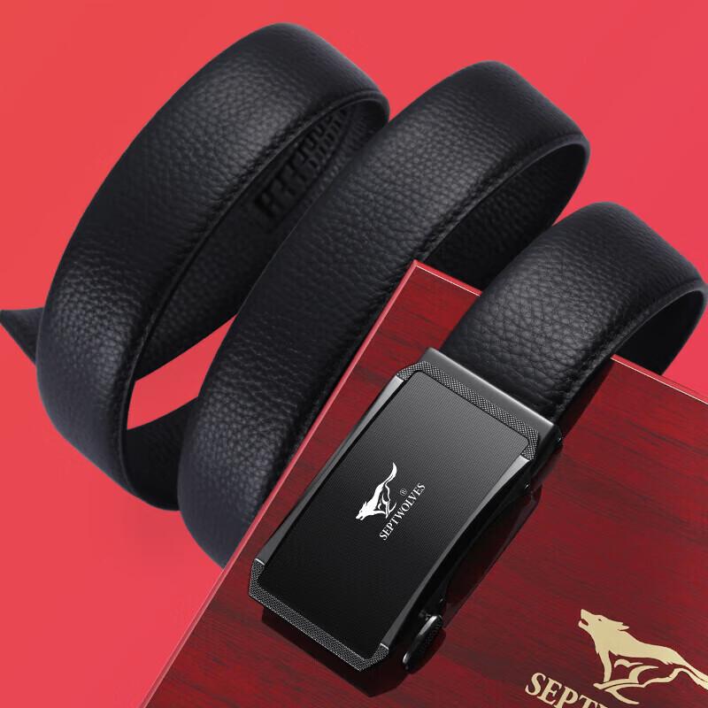 Septwolves Men's Automatic Buckle Leather Belt