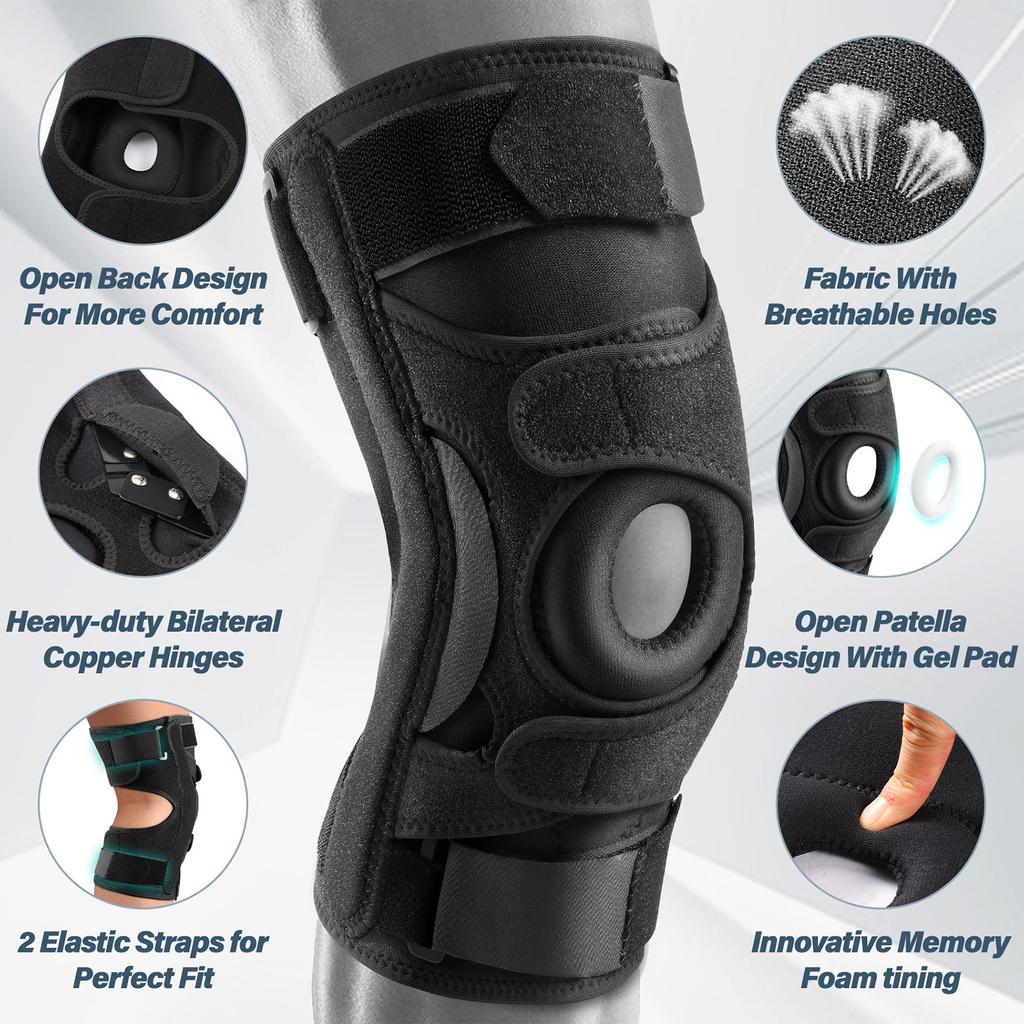 Neoprene Knee Pads Hardware Support Strips Sports Knee Pads Neoprene Protective Gear Breathable and Comfortable