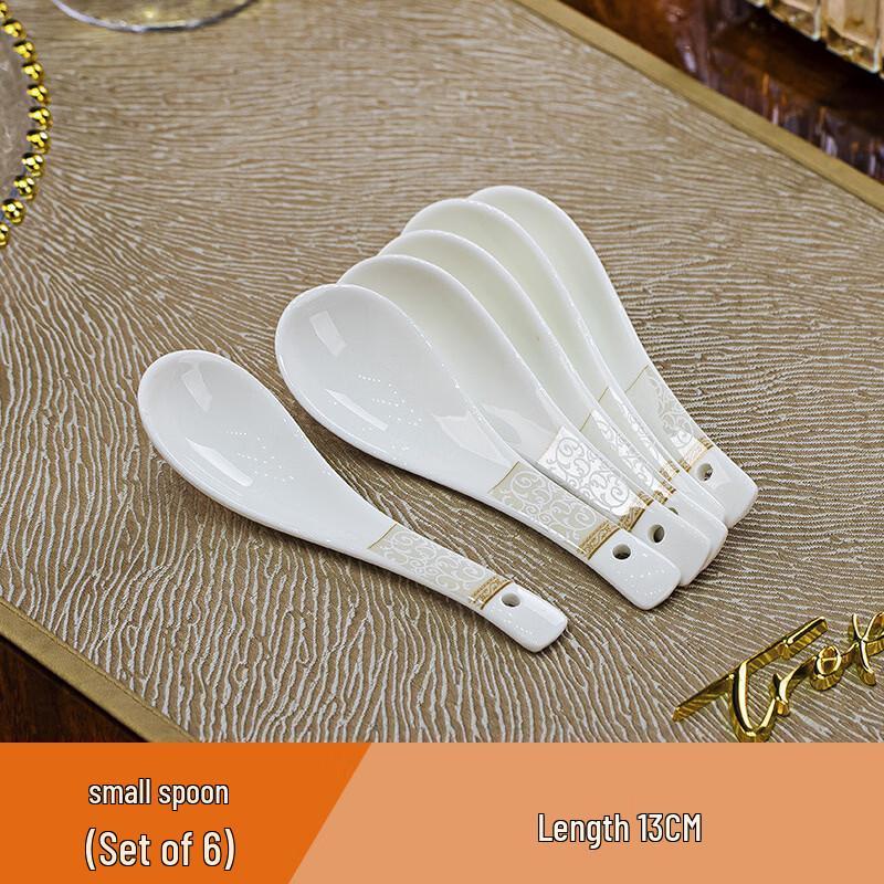 European Style Gold Rim 56-Piece Bone China Dinnerware Set