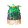 Mardi Gras Skirt Belly Dance Hip Scarf Mardi Gras Costume Sequins Fringe Tassels Wrap Skirt Sparkly Glitter Skirt