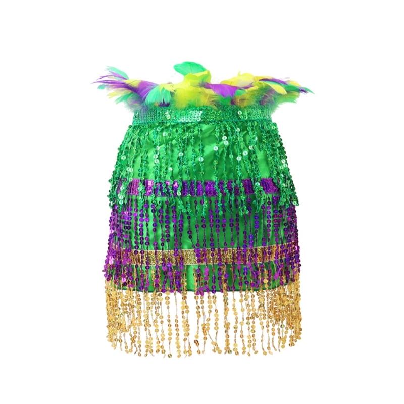 Women s Belly Dance Hip Scarf Skirt Sequins Fringe Wrap Skirt Glitter Tassels Mini Skirt Halloween Costumes Accessories 1