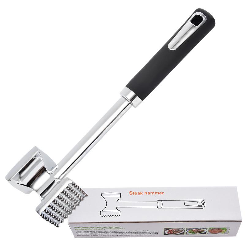 Aluminum Alloy Double-Sided Meat Tenderizer Steak Hammer for Kitchens