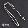 Hot Sale Vintage Crucifix Jesus Rosary Beads Chain Cross Necklace Virgin Mary Pendant