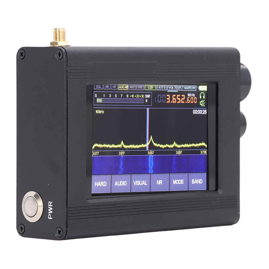 SDR Receiver 3.5 Inch Touch Screen Software Defination Radio Receiver AM SSB NFM WFM Full Bands Receiver 50Khz‑2GHz