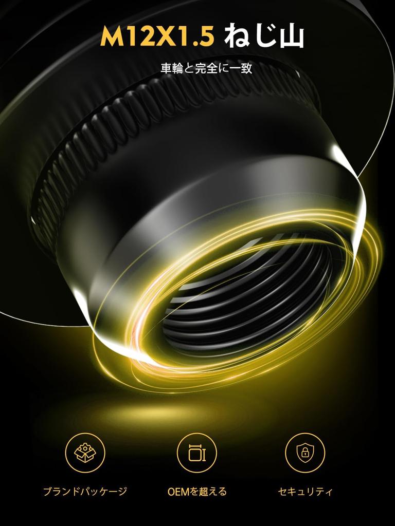 MIKKUPPA Genuine Toyota Wheel Nuts M12 x P1.5 Flat Seat Nuts 21 HEX Length