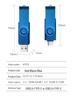 Custom Metal Dual-Head USB Flash Drive - Large Capacity with Logo Printing, Compatible with Computers and Mobile Phones
