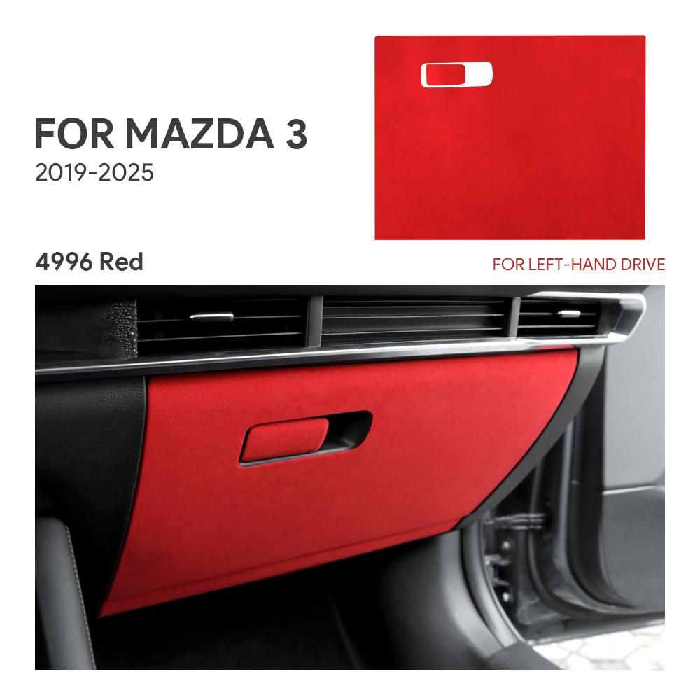 Top Suede Trim LHD RHD Sticker For Mazda 3 Axela BP      2024 2025 Car Copilot Box Anti-kick Protect