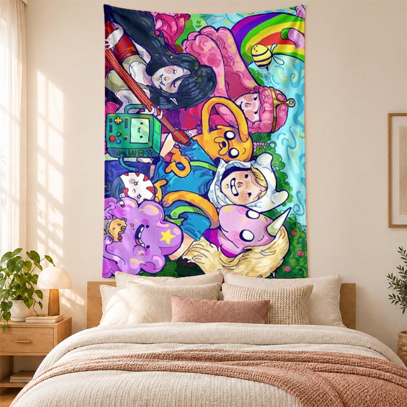 Adventure Time Tapestry Highquality for Decorating Living Room Bedroom Dorm Walls Ideal As Bedroom Wallart Orholiday Gift