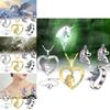 Stunning Unicorn Heart Pendant Necklace In Colorful Design With Adjustable Chain Length