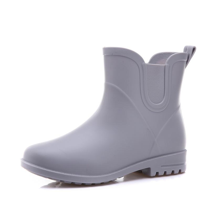 Women'S Rain Boot 2022 Spring Autumn Solid Color Women Waterproof Shoes Ankle Boots Ladies Non-Slip Boots Women Rain Boot Shoesf