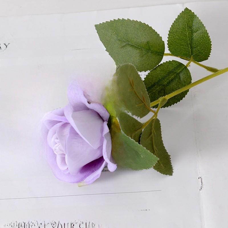 Single Velvet Strand Rose Simulation Flower Table Decor And Special Occasions