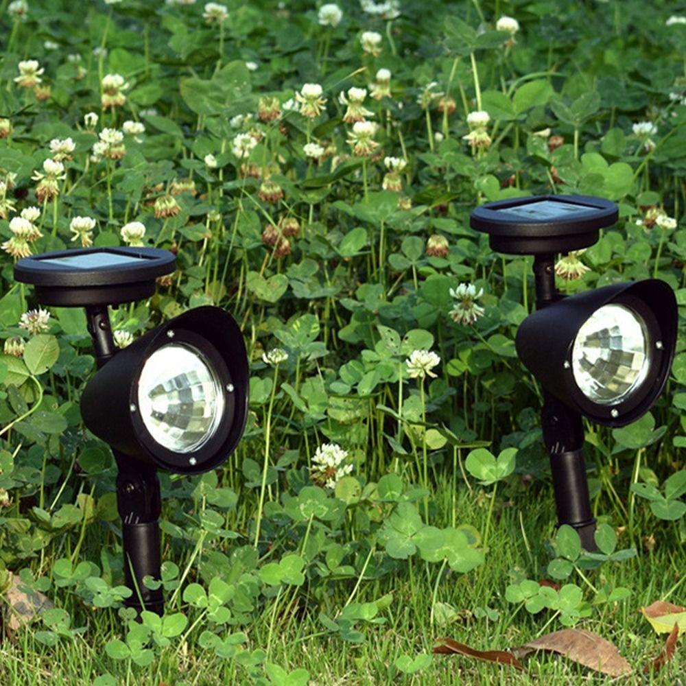 Solar Powered Solar Lawn Lights 4LED Night Light  Garden Backyard Driveway Patio