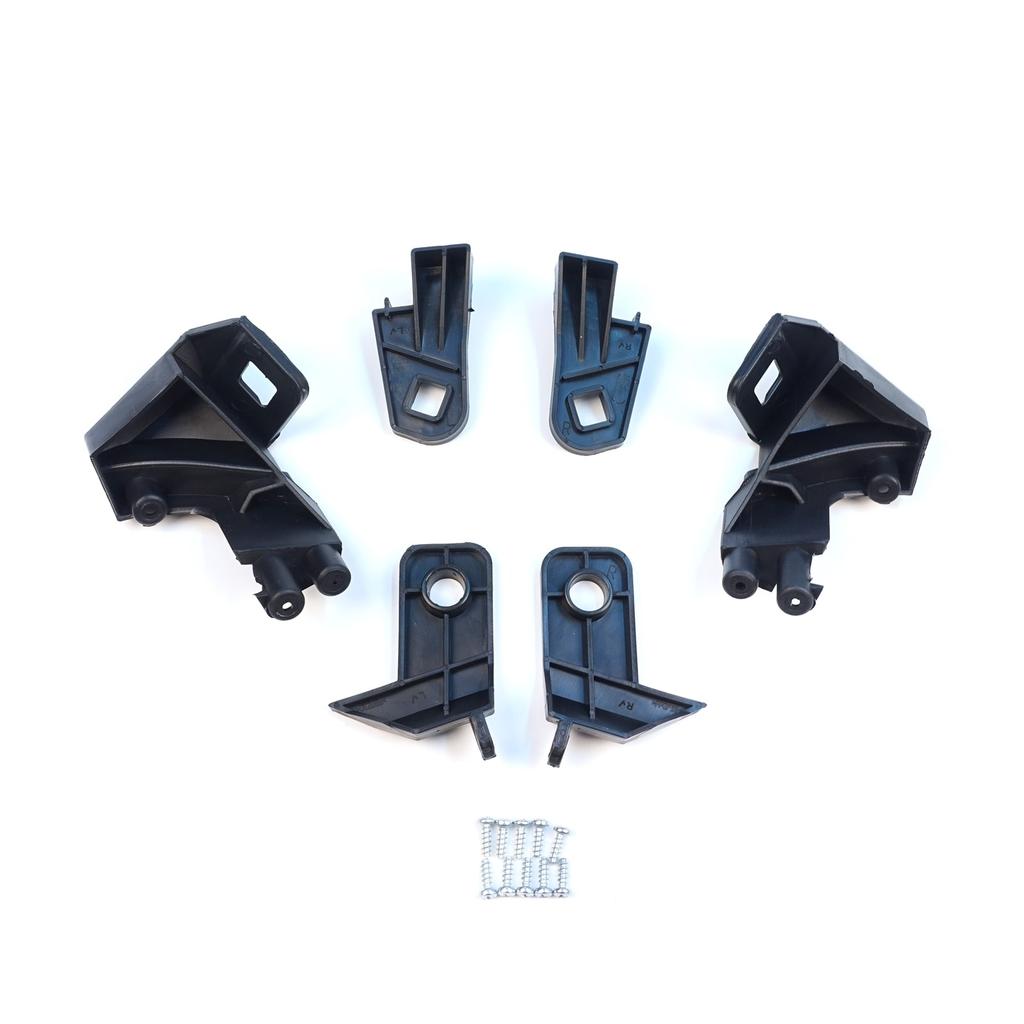 EHL500+EHL501 Headlight Holder Mount Repair Bracket Tab Set Left Right Side for Fiat Doblo MK2 263 2010-2014 Pre-Facelift 51810671 51810672
