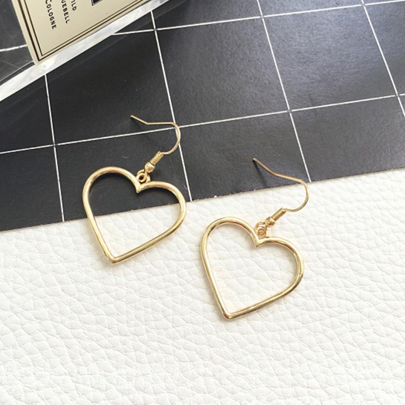 Geometric Heart-shaped Sweet Earrings Fashion Women's Earrings Square Earrings Stud The Best Portal