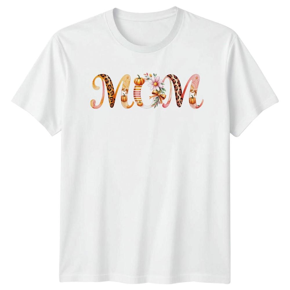 Mom Unisexs TShirt Autumn Leopard Print Fall Mothers Day Gift For Her