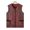 Elderly Women's V-Neck Spring Autumn Loose Vest