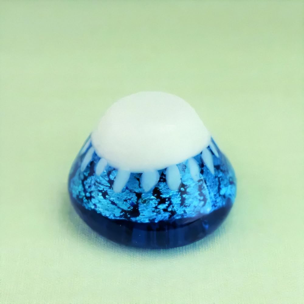 Four Cart Cute Handmade Glass Mt. Fuji Stage