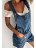2025 European & American Women's Slim Fit Denim Overall Shorts