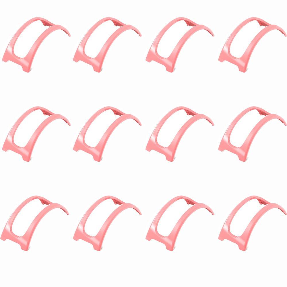 

12 шт., высококачественная подставка для тако, подставка для лепешек с универсальным дизайном, подставка для буррито и лепешек розовый