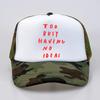 too busy having no ideas Letter Baseball Cap fashion summer mesh trucker caps outdoor casual Adjustable snapback sun hats