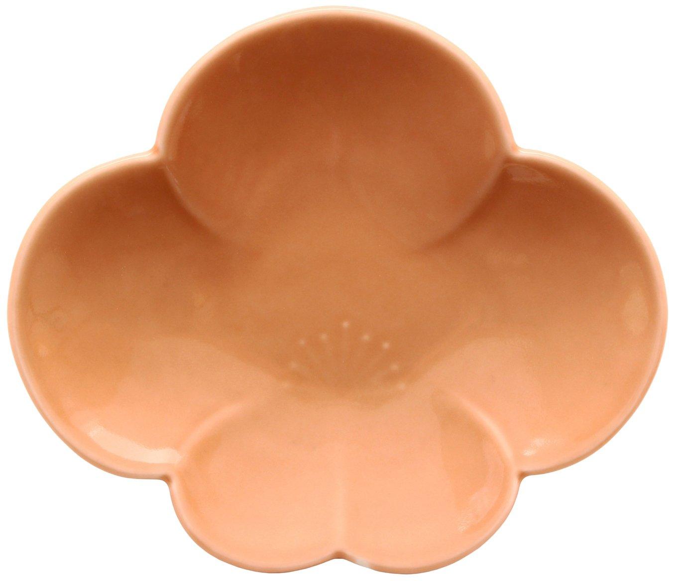 

Arita ware Ojiyama kiln plum-shaped individual plates, pink