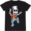Unisex T-shirt The Simpsons Unisex Adult Bart Simpson Skeleton T-Shirt (L) (Black)