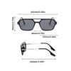 Trendy Women Grey Sunglasses Square Stylish Sun Shades for Travelling Hiking UV Protection Driving Design Sun Glasses