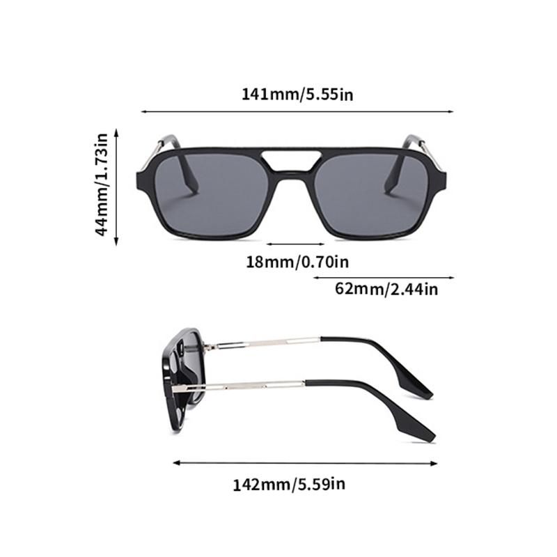 Trendy Women Grey Sunglasses Square Stylish Sun Shades for Travelling Hiking UV Protection Driving Design Sun Glasses