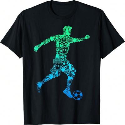 Soccer Player Youth Men Kids Boys T-Shirt