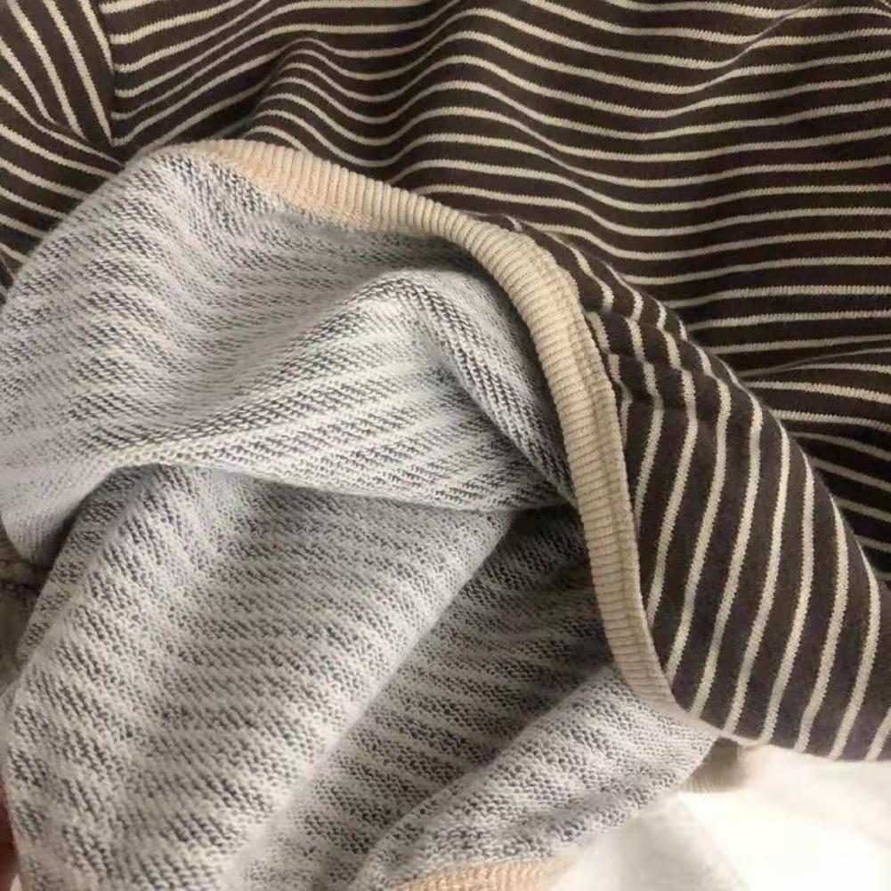 Kids Sweatshirt Girls' Long Sleeved Striped Top Children's Loose T-shirt