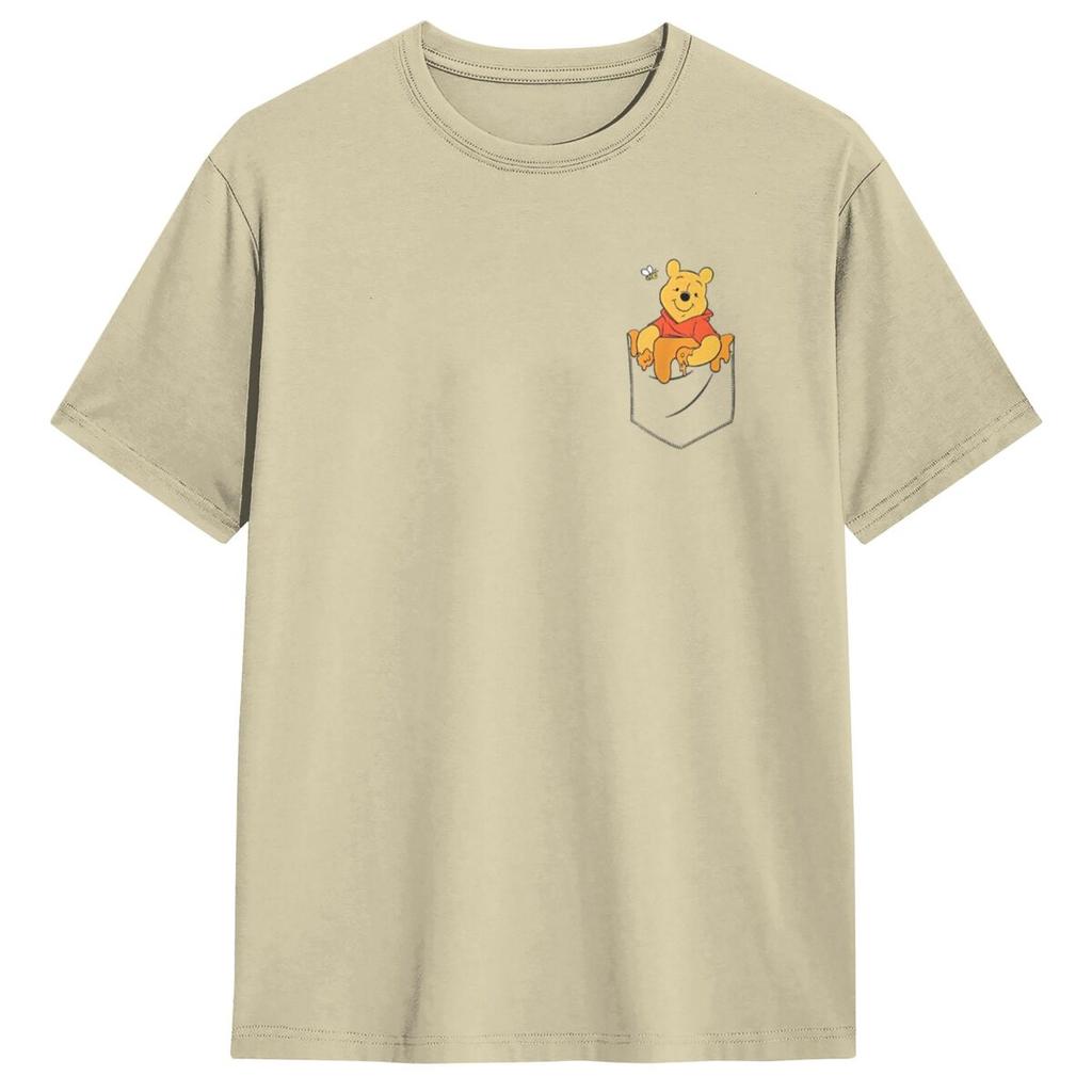 Winnie The Pooh Hunny In My Pocket T-Shirt Summer T Shirts 100 Cotton Harajuku Tee Shirt For Men's Short Sleeve Casual Clothing