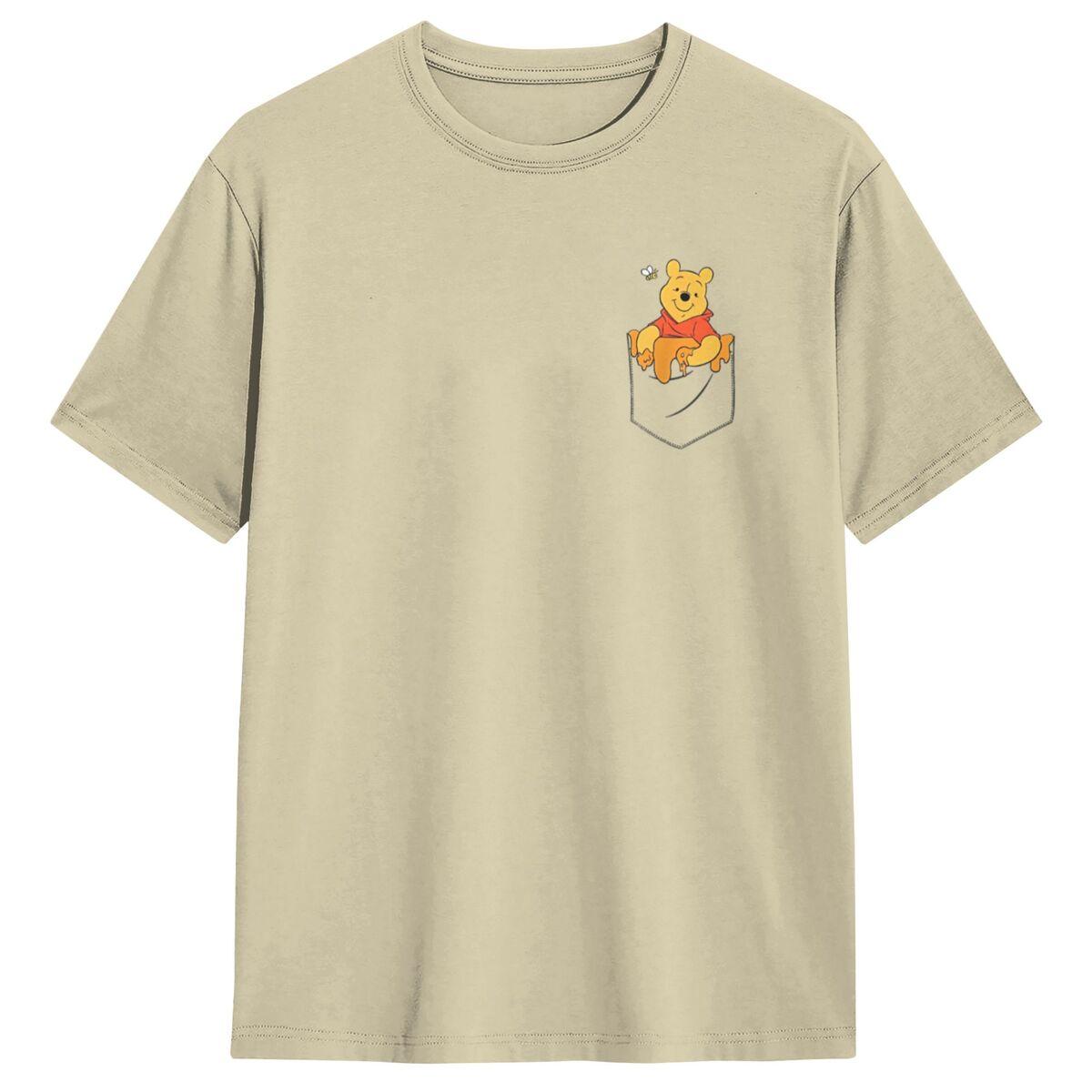 

Вінні Пух Мед у моїй кишені Футболка Літні футболки 100% бавовна Хараджуку Футболка для чоловічого короткого рукава Повсякденний одяг S