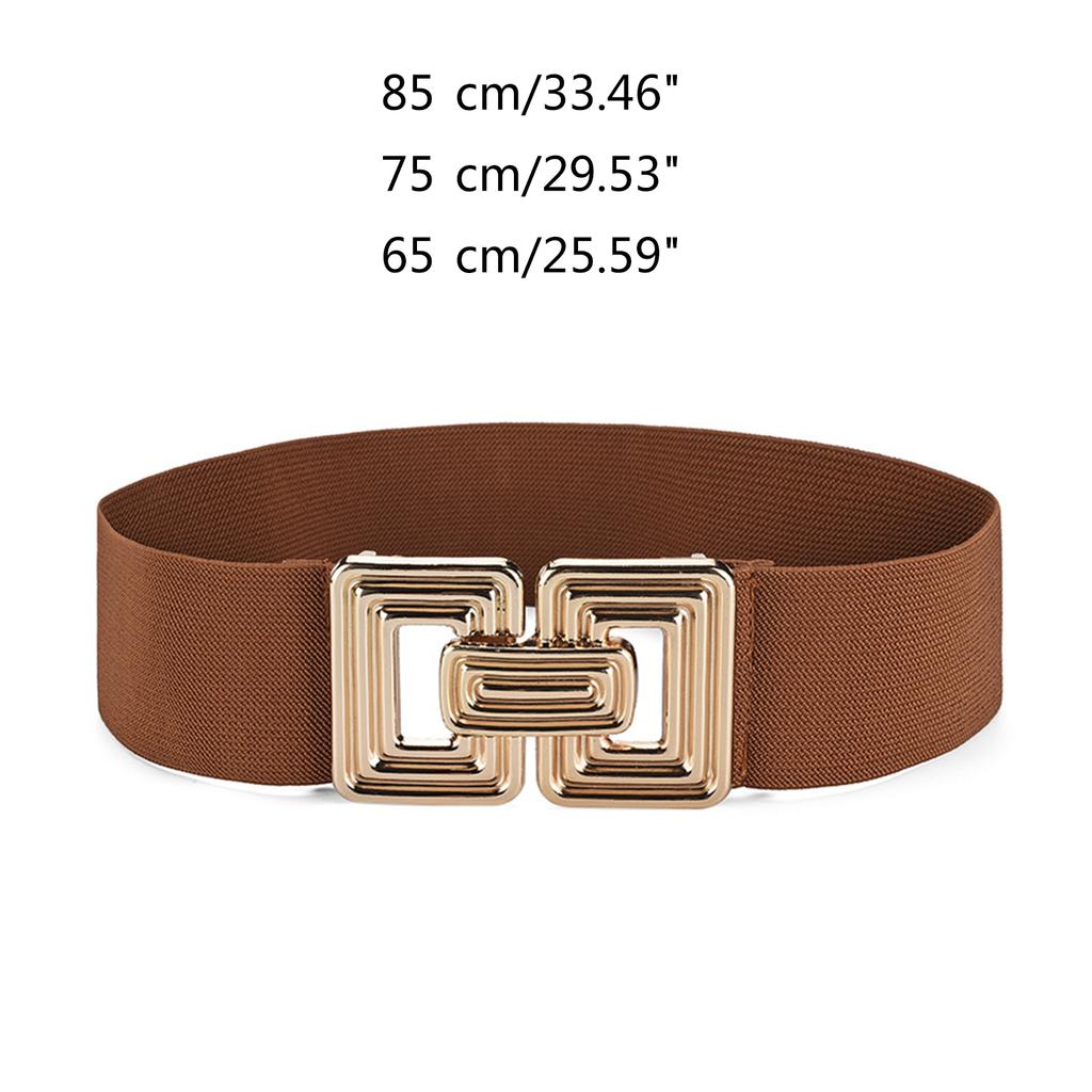 Stretch Belt for Women Ladies Dress Corset Fashion Female Stretch Belt with Alloy Buckle for Banquet Dress Decorations