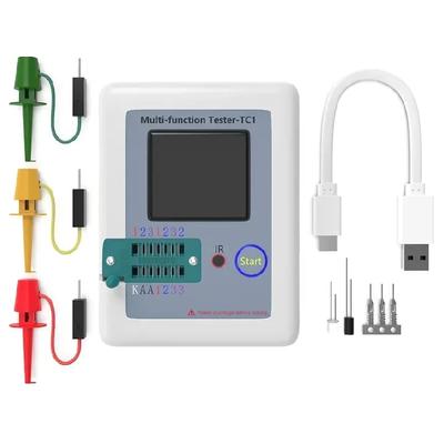 LCR TC1 1,8 polegadas TFT LCD Display Multímetro Testador de transistor Diodo Triodo Capacitor Resistor Medidor de teste
