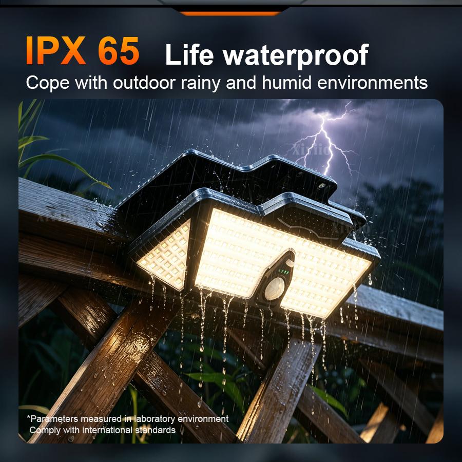 New Solar LED Light PIR Motion Detector Control USB Output Waterproof Handheld Portable Outdoor Wall Light Patio Farm Camping