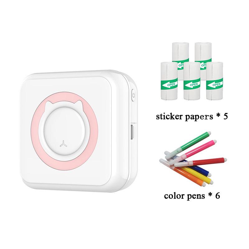 Cross-border Student Pocket Mini Inkless Photo Printer for Data Label and Question Search