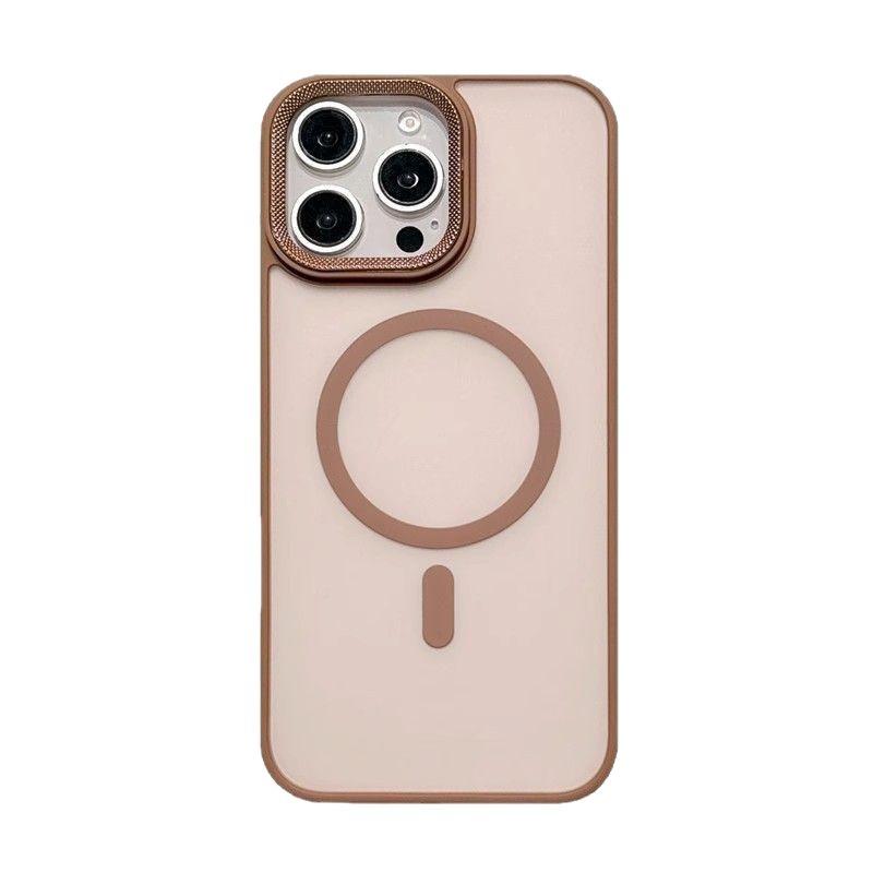 Frosted Magnetic Suction Is Suitable for iPhone11promax Drilled Lens Frame, Mobile Phone Case, Apple 11 Skin Feeling All-inclusive Sheath.