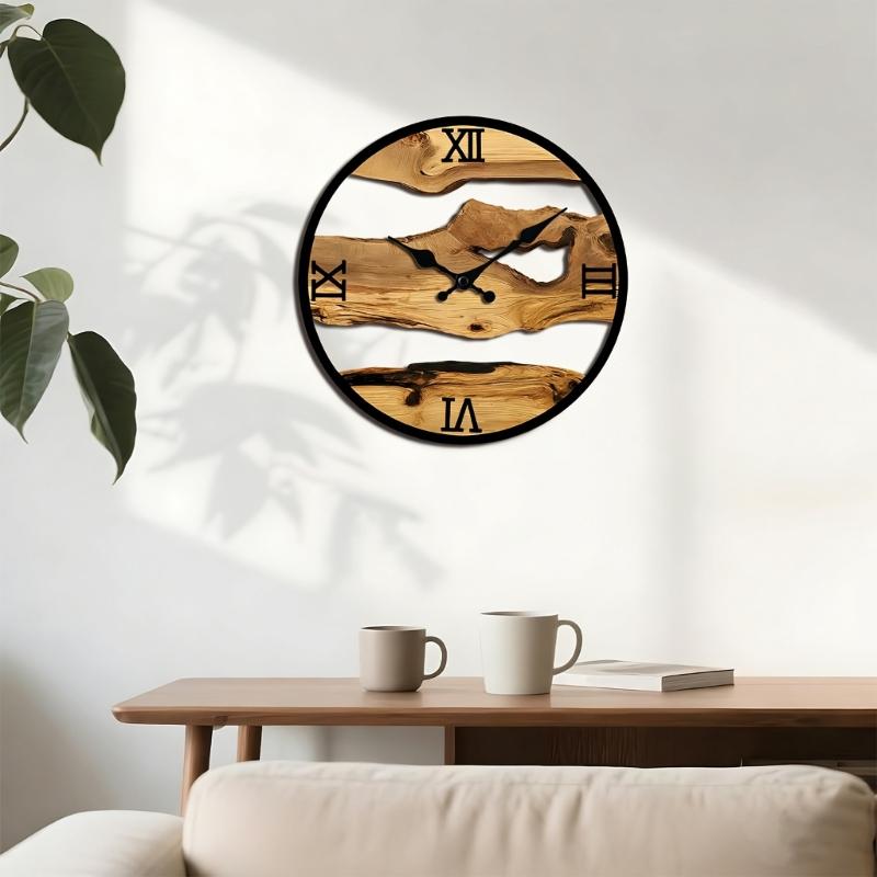 Silents None-Ticking Clocks Decorative Clock Battery Operated Wall Clock for Living Room Kitchen Home Office Decors