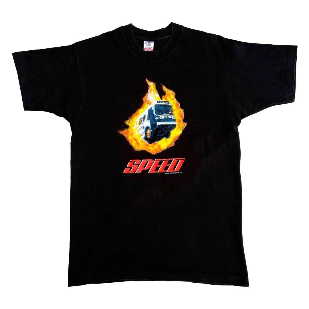 Speed 1994 94 90s Vintage Movie Promo Keanu Reeves Rush Hour USA Made Unisex T-Shirt M