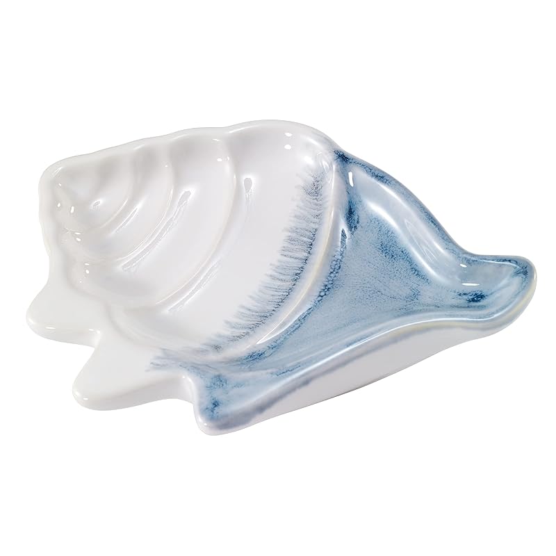Avanti Linens - Soap Dish, Countertop Decor, Coastal Inspired Bathroom Accessories (Abstract Coastal Collection) Soap Dish