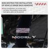 Model3 Car PLAID Logo Stickers ModelY Tail Tag Grid Decal Auto Metal Letter Decoration For Tesla Model 3 S X Y 2023