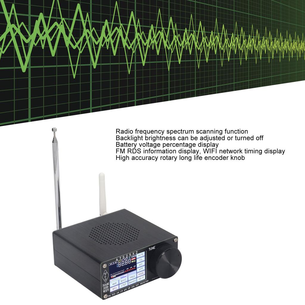 Full Band Radio Receiver Shortwave Multi Modes with Spectrum Scanning ATS25X2 Full Band Receiver Receiver Radio Receiver