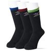 WORK Work Socks for Crew Assorted Size Cm Cm Men, Tear-Resistant, Length, Sporty, Durable, A86-410, 3-Pair Pack, B, 26.0 ~ 28.0