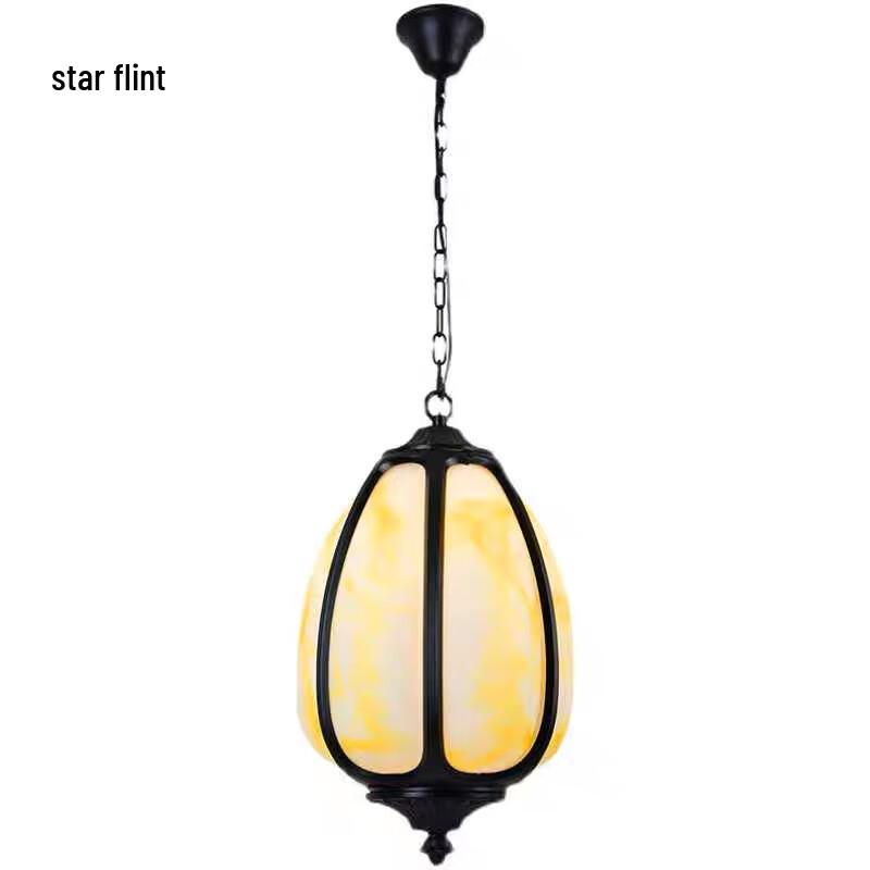 XINGSUI New Chinese Style Outdoor Pumpkin Pendant Light